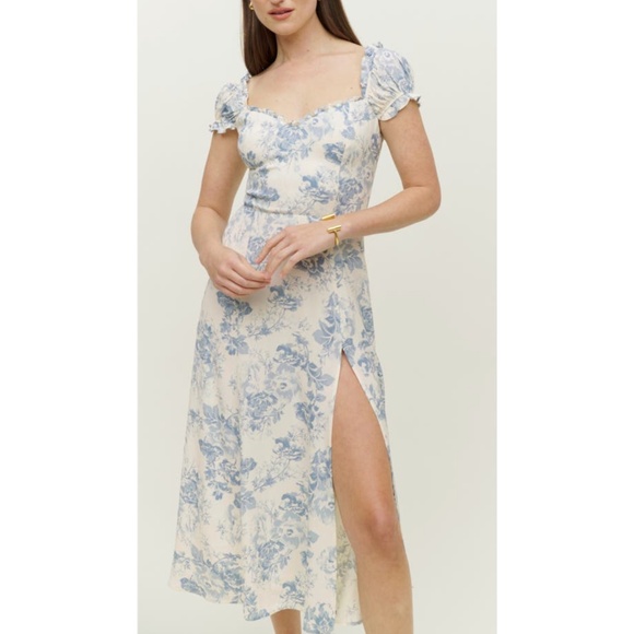 NEW Reformation Connell Dress Teacup 2 - Picture 14 of 15